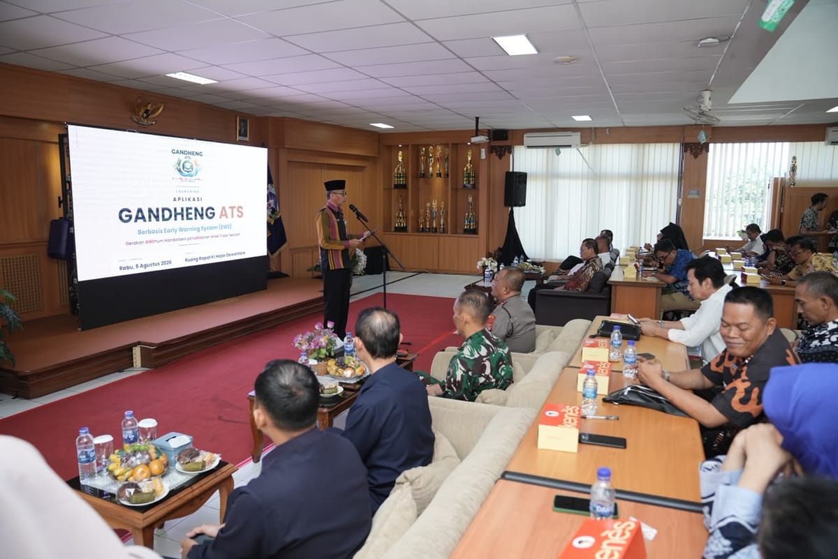 Tekan Angka Anak Tidak Sekolah, Pemkab Sleman Luncurkan Aplikasi Gandheng ATS