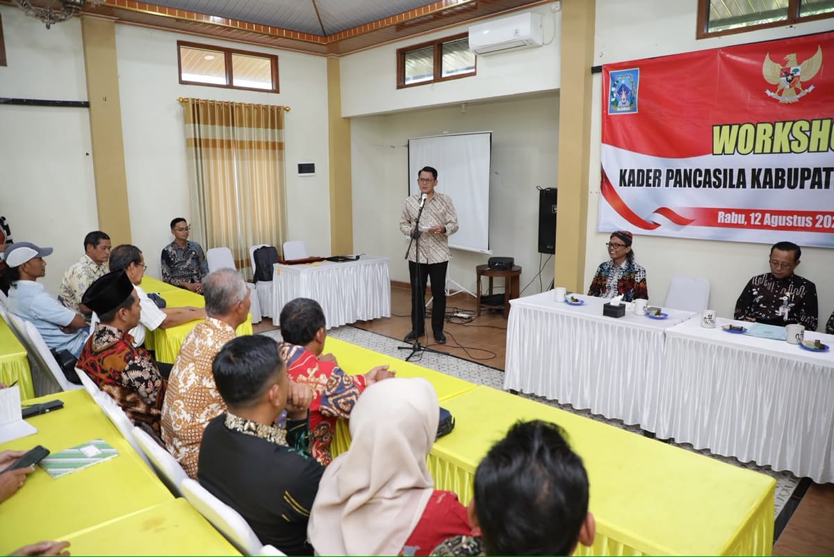 Kukuhkan Kader Pancasila, Wabup Sleman: Pengamalan Pancasila Harus Nyata