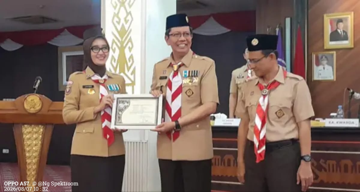 Kakawarda Gerakan Pramuka Lampung Jihan Nurlela Lantik Kamabigus UIN Raden Intan Lampung