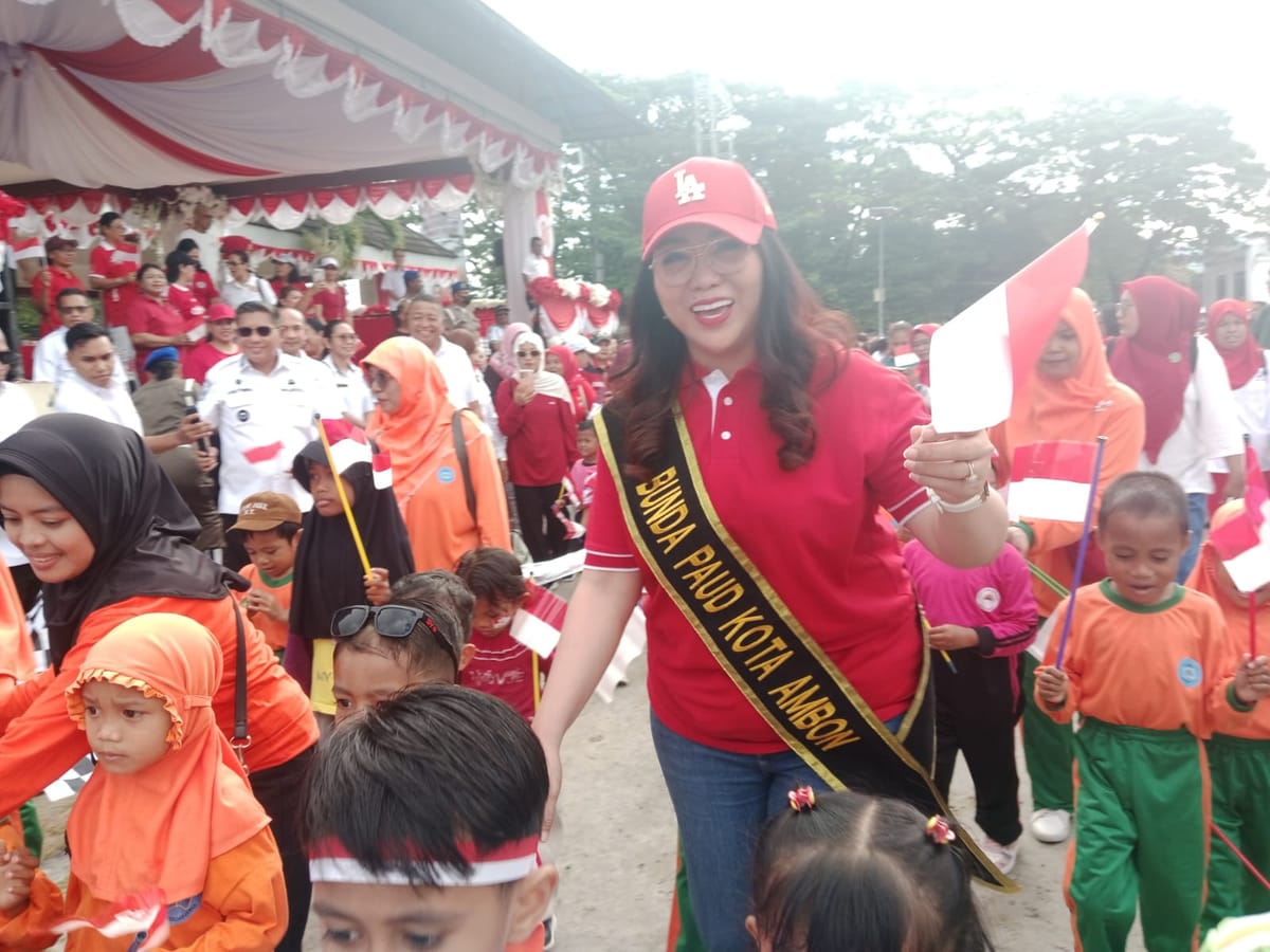 Bodewin-Lisa Titip Masa Depan Ambon pada 3.000 Anak Paud