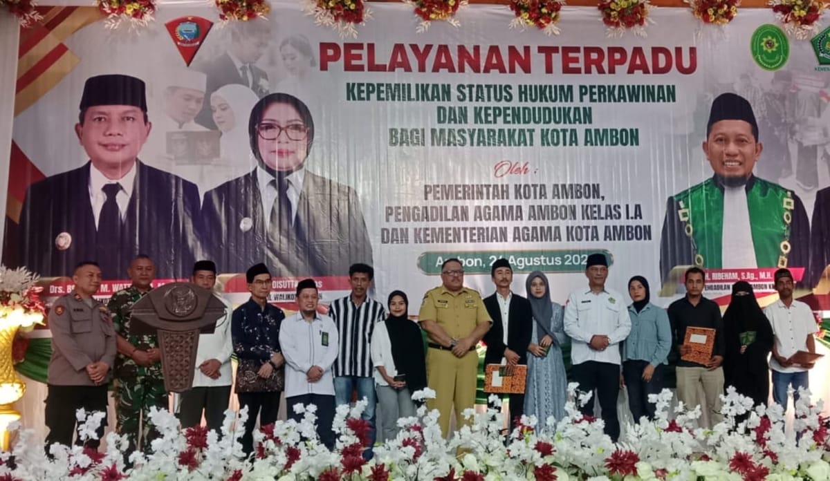Pemkot Ambon Hadirkan Pelayanan Terpadu Perkawinan dan Administrasi Kependudukan
