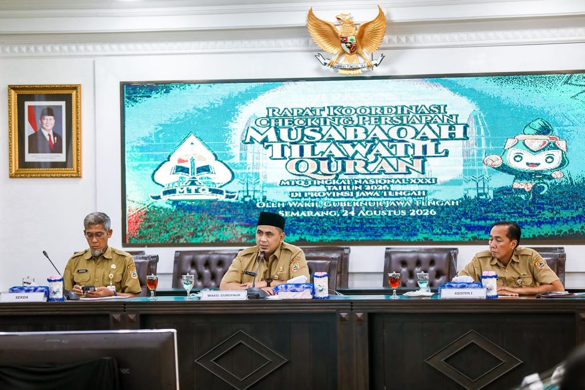 Jateng Klaim Kesiapan MTQ Nasional XXXI Capai 90 Persen, Semarang Siap Sambut Ribuan Kafilah