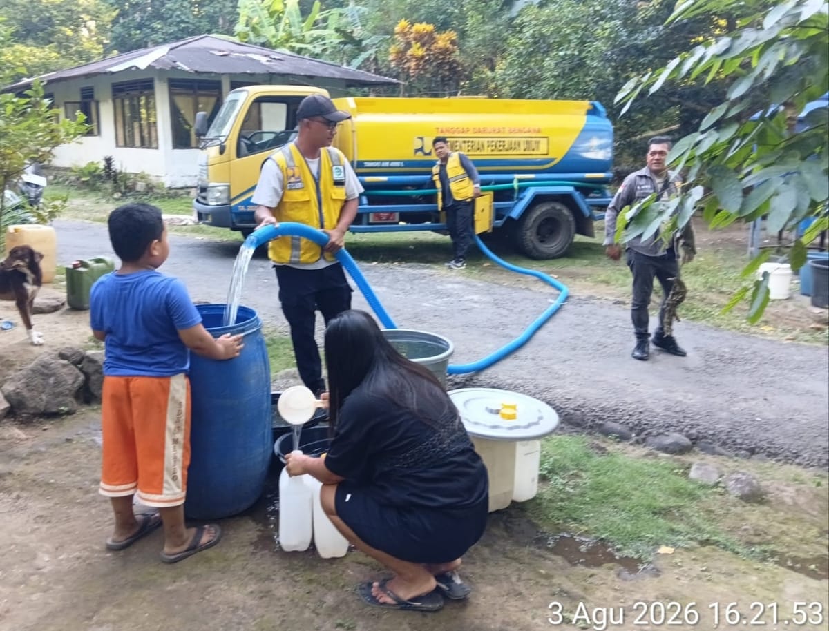 Kementerian PU Kerahkan Mobil Tangki dan Air Bersih Mengatasi Kekeringan di Sangihe