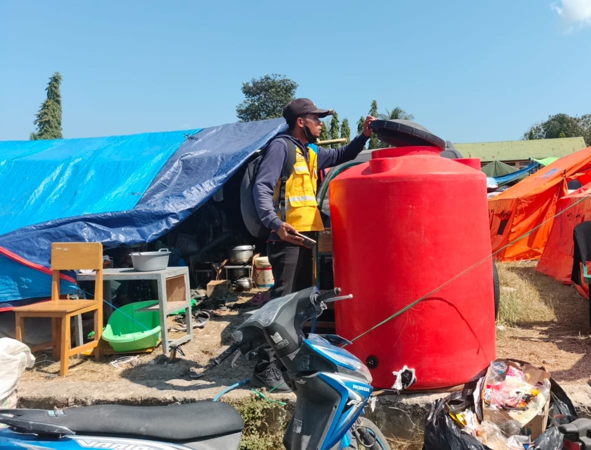 Layanan Air Minum dan Sanitasi Untuk Pengungsi di Reok NTT Terus Dipantau