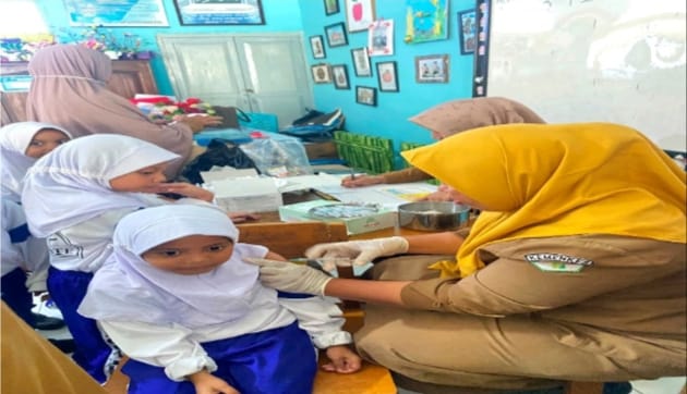 Bulan Imunisasi Anak Sekolah di Kota Ternate Telah dilakukan Pada 18 Sekolah