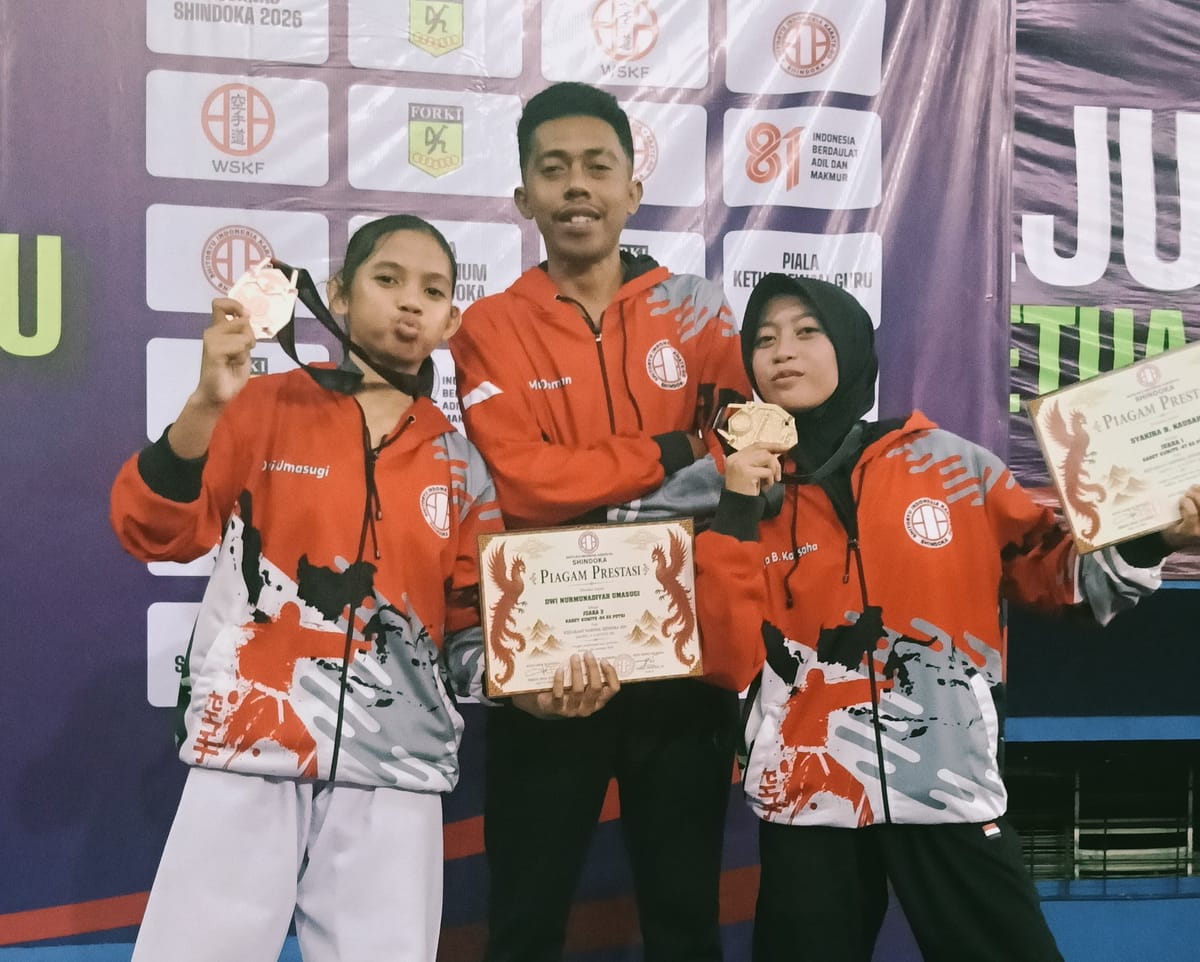 Atlit Karate Malut Raih Emas dan Perunggu di Kejurnas Shindoka tahun 2026 di GOR Ciracas