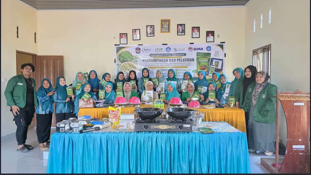 Dari Daun Kelor ke Etalase Digital, UMI Dorong PKK Gattareng Naik Kelas