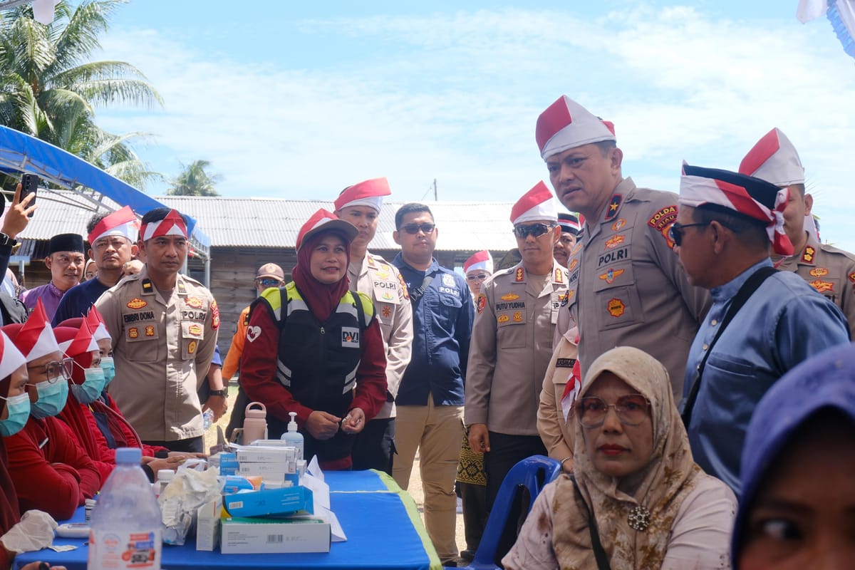 Ekspedisi Merah Putih Jangkau Pulau 3T, Wakapolda Riau Hadir di Rupat Bengkalis