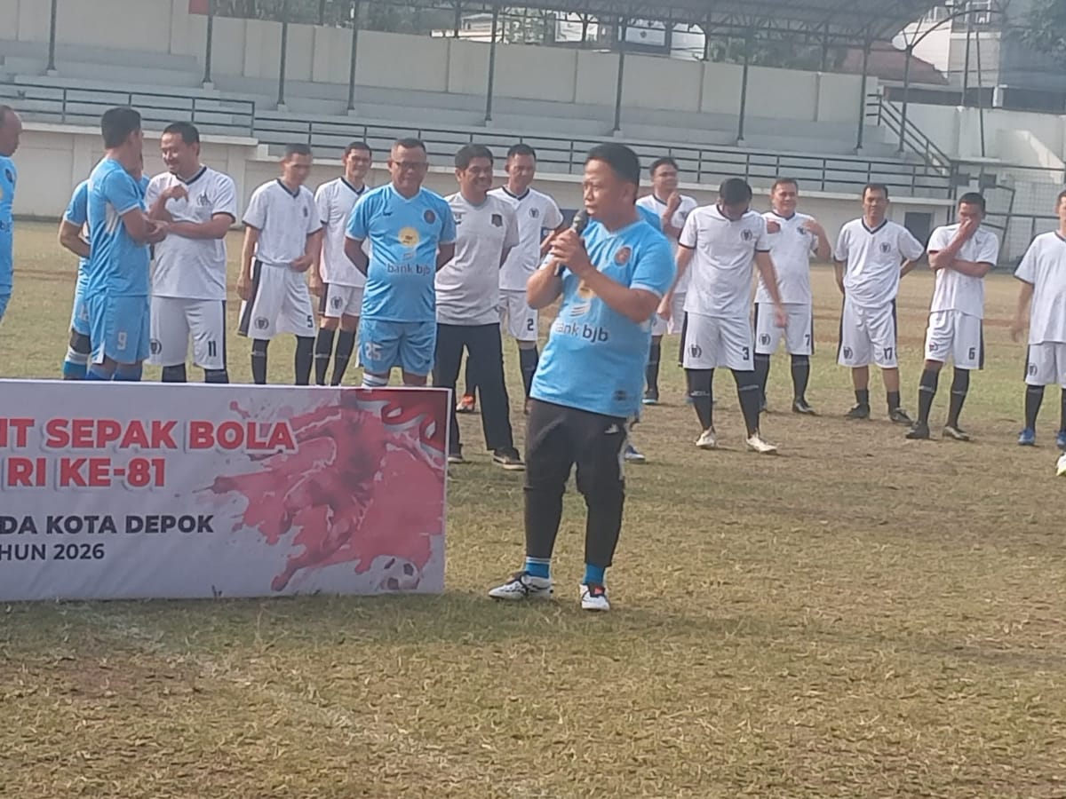 Wali Kota Depok Buka Turnamen Sepak Bola Forkopimda Semarakkan HUT RI ke-81