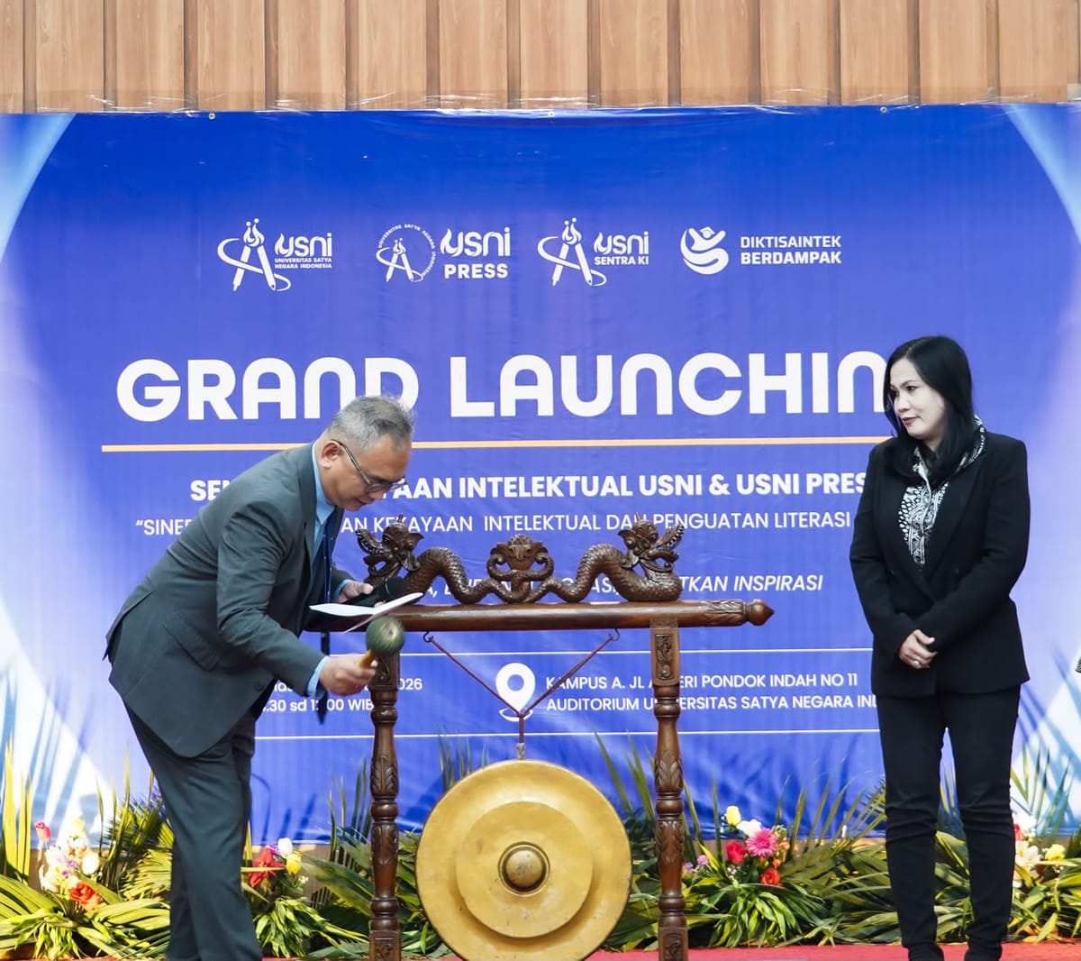 USNI Luncurkan Sentra KI dan USNI Press, Dorong Riset Jadi Karya Terlindungi