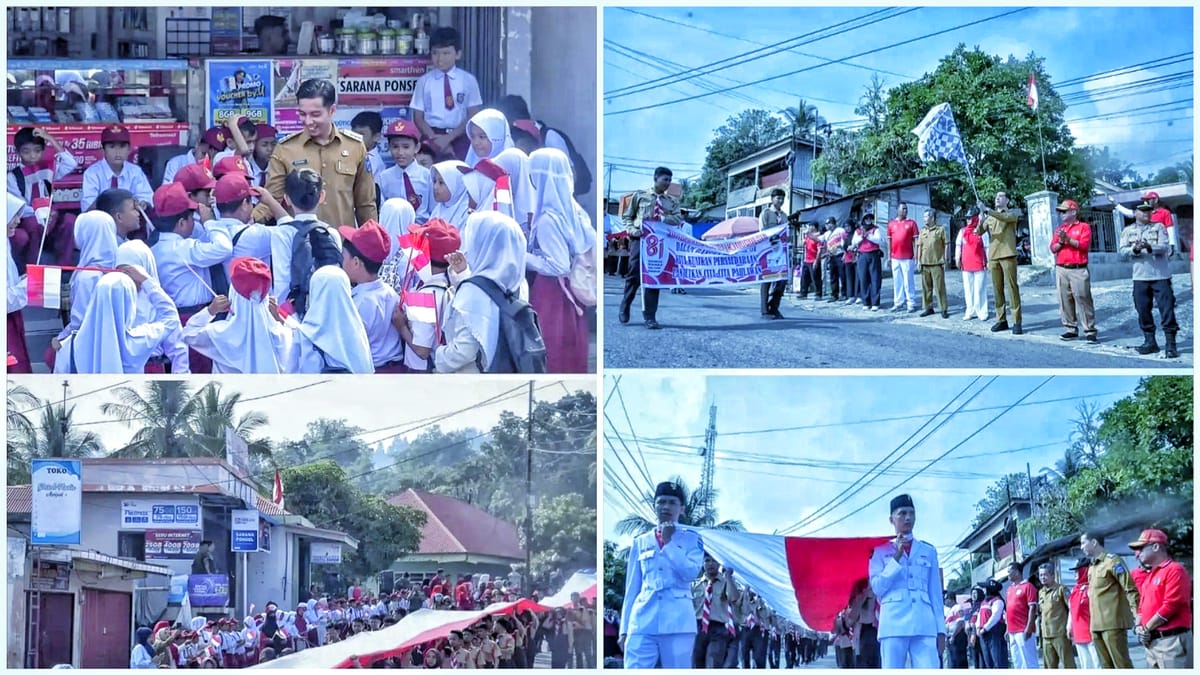 Merah Putih 100 Meter Membelah Barangin, Riyanda: Kemerdekaan Tak Boleh Berhenti Jadi Seremoni