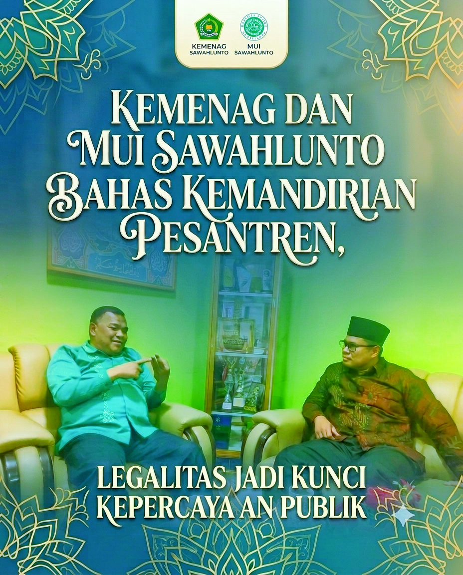 Kemenag dan MUI Sawahlunto Bahas Kemandirian Pesantren, Legalitas Jadi Kunci Kepercayaan Publik