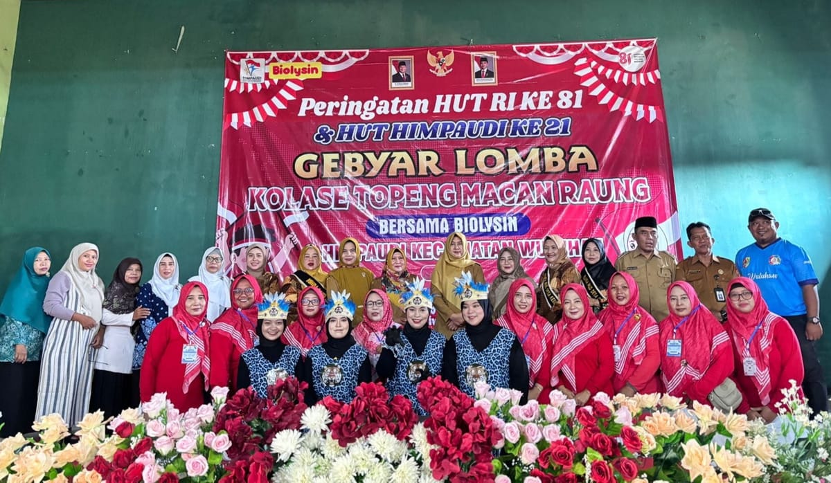 Lomba Kolase Topeng Macan Raung Asah Kreativitas Anak PAUD
