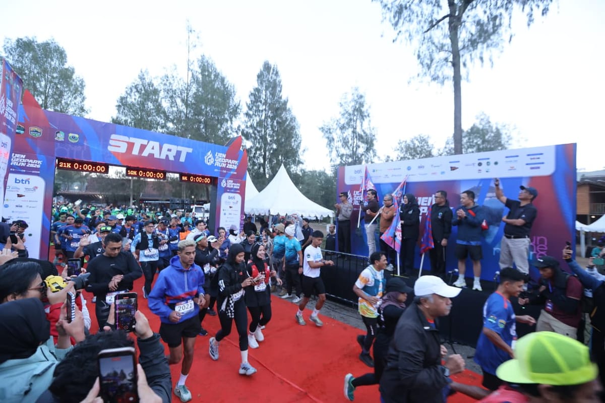 Ijen Geopark Run 2026 di Banyuwangi Diikuti Ratusan Pelari dari Berbagi Daerah