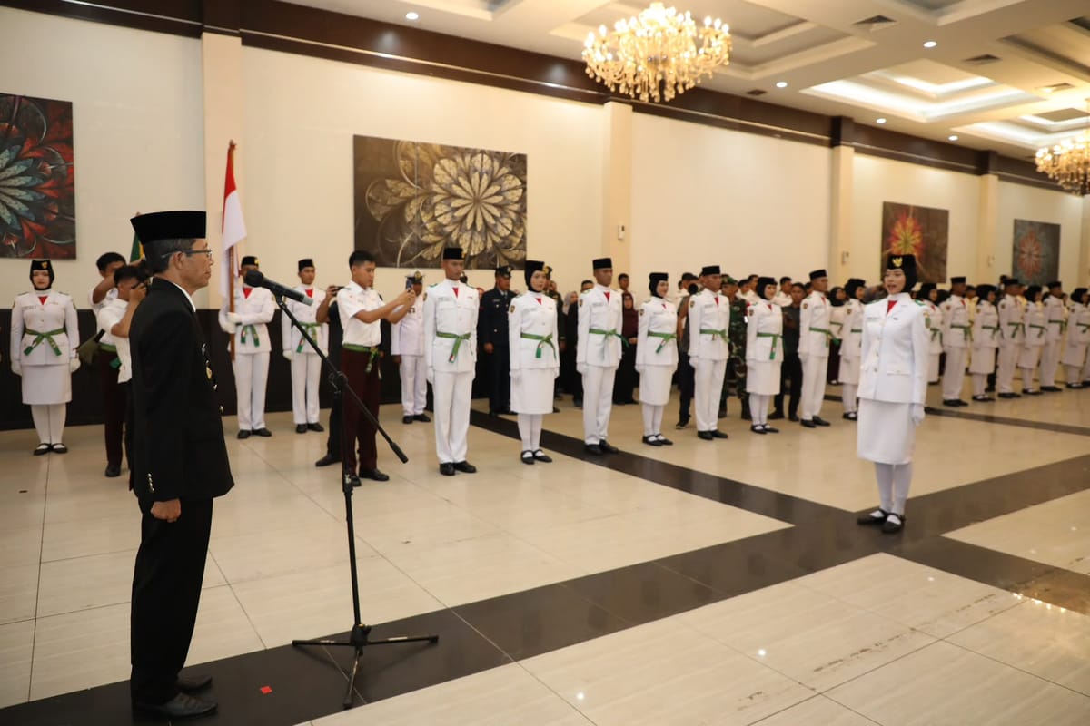 Walikota Batam Kukuhkan Paskibraka  Tahun 2026