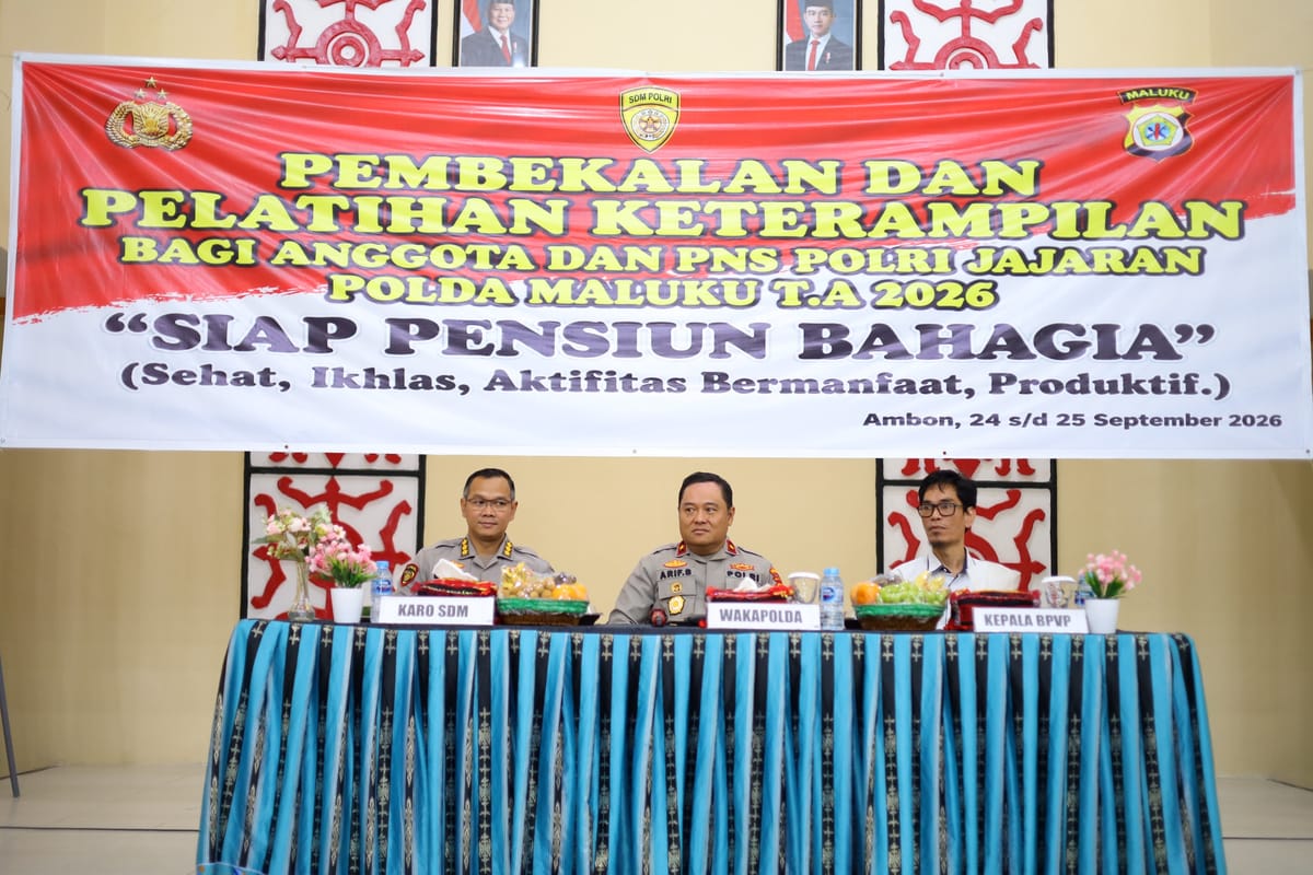 Polda Maluku Bekali 76 Personel Jelang Purnabakti, "Siap Pensiun Bahagia dan Produktif"