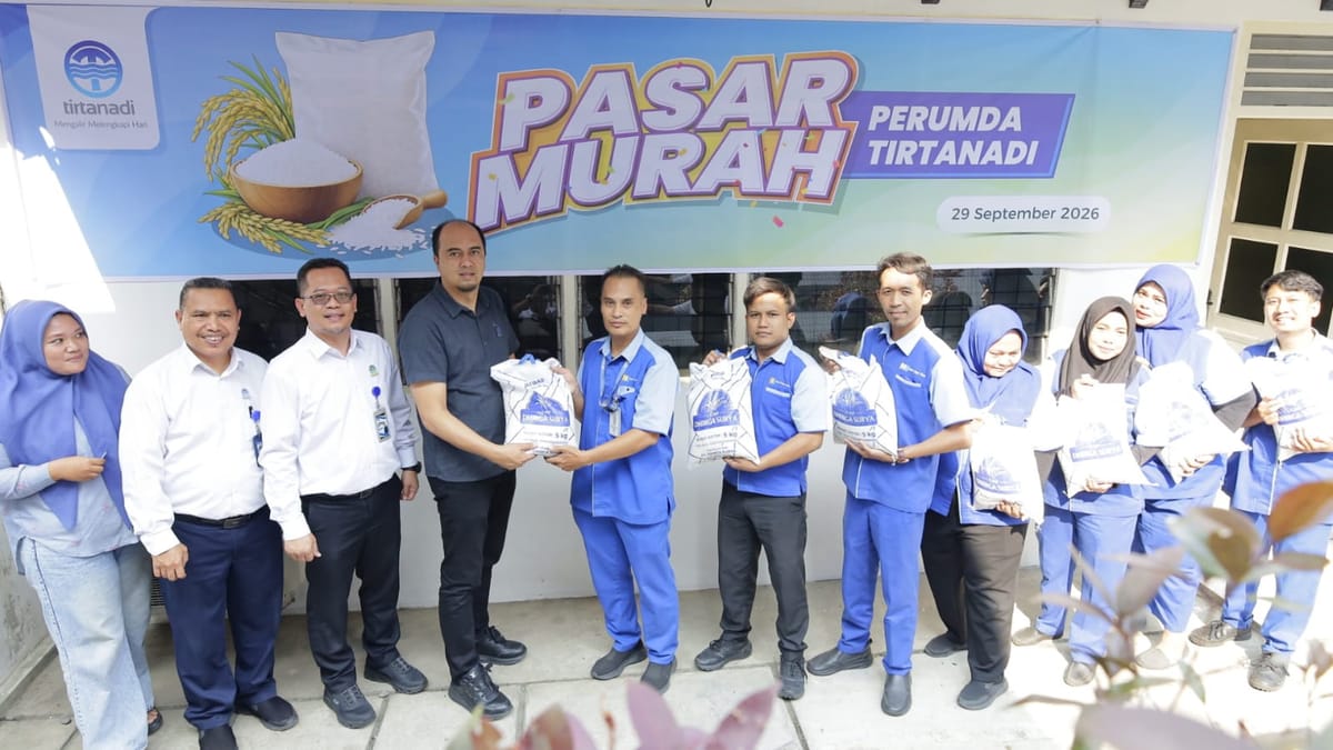 Peduli Sesama, Perumda Tirtanadi Gelar Pasar Murah