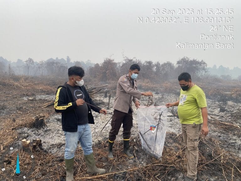 Polisi Cek Lokasi Video Viral Dugaan Pembakaran Lahan di Mempawah