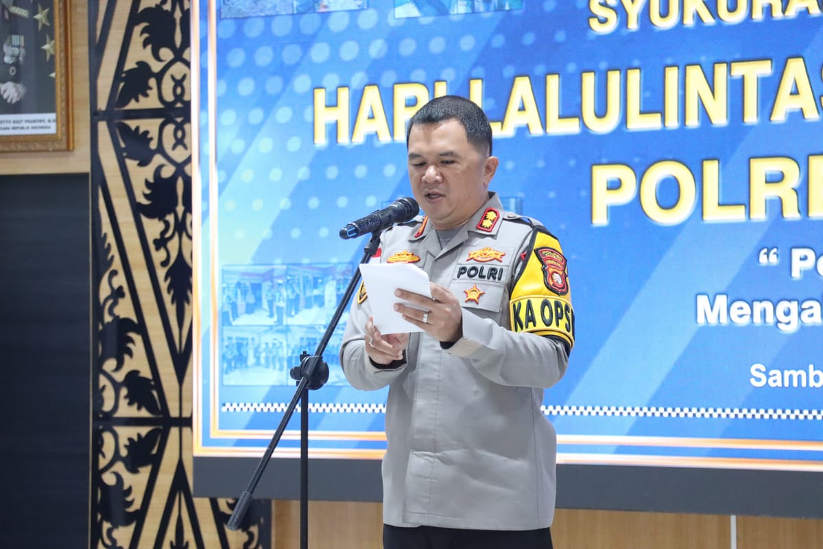 HUT Lalu Lintas ke-71, Polres Sambas Minta Polantas Tak Sekadar Menilang