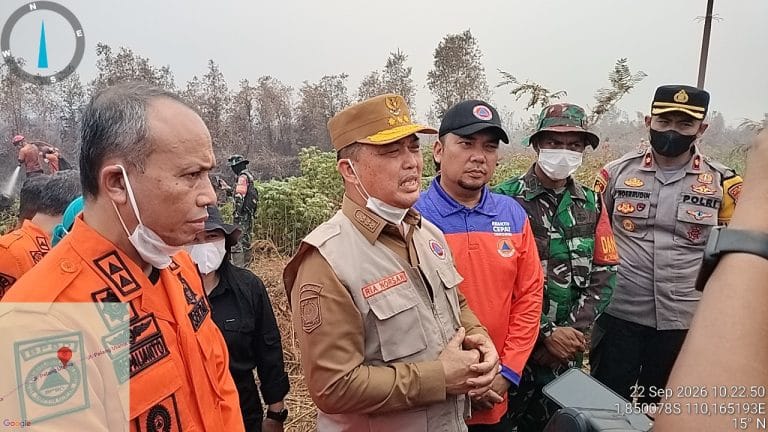 Ria Norsan Tinjau Karhutla Ketapang, Minta Warga Stop Buka Lahan dengan Membakar