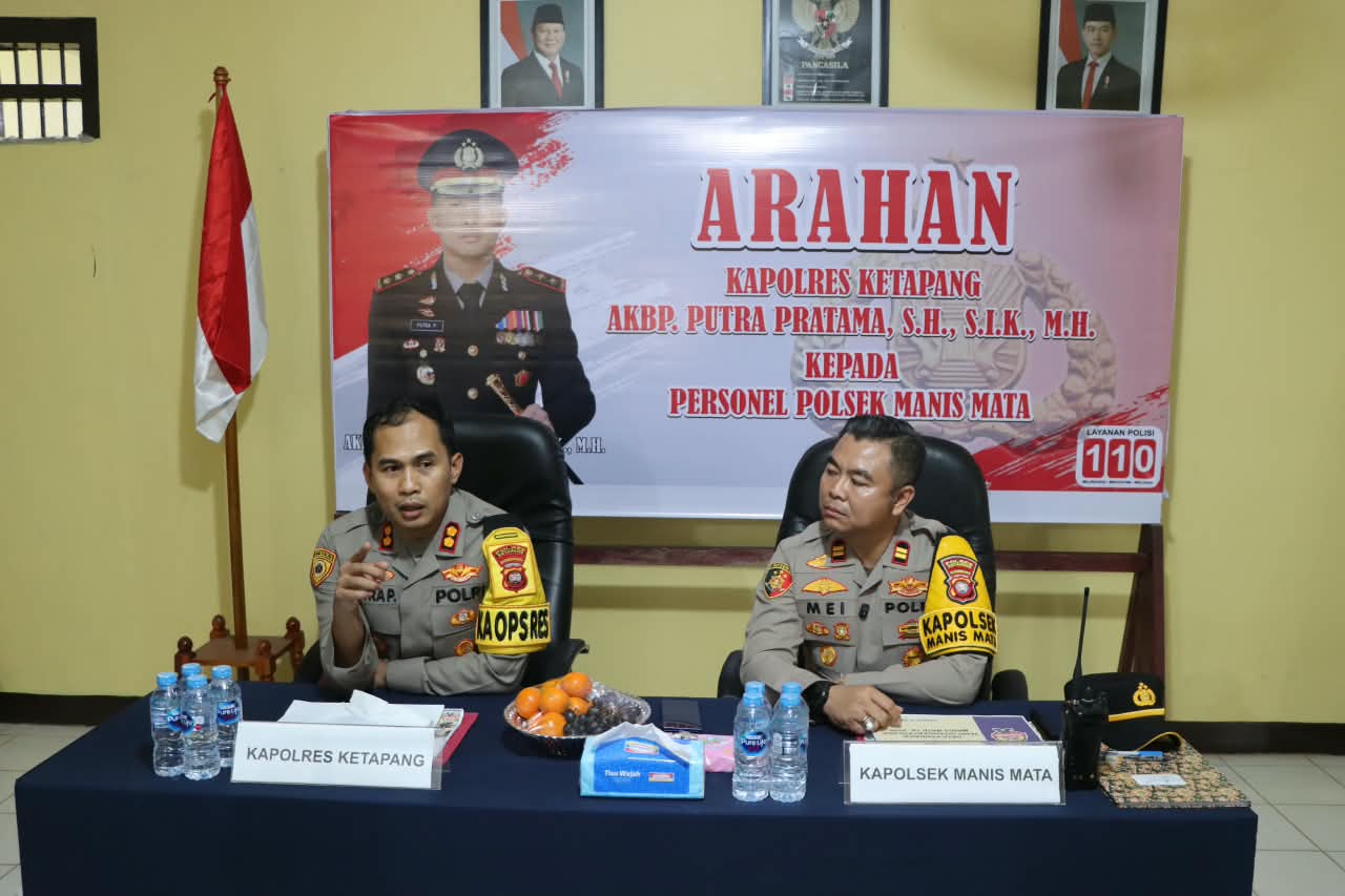 Kapolres Ketapang Ajak Anggota Dekat dengan Warga, bekerjalah dengan hati