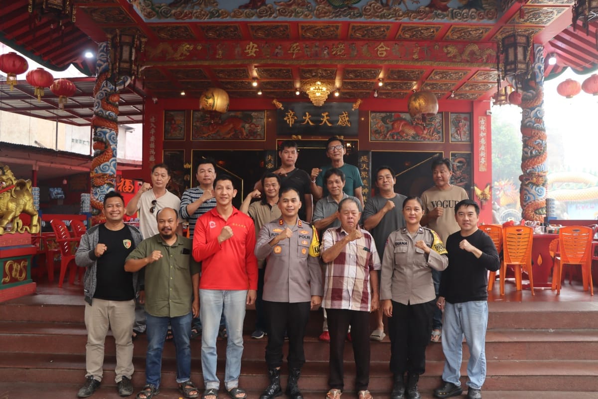 Ngopi Bareng di Klenteng, Kapolres Ketapang Serap Aspirasi Tokoh Tionghoa