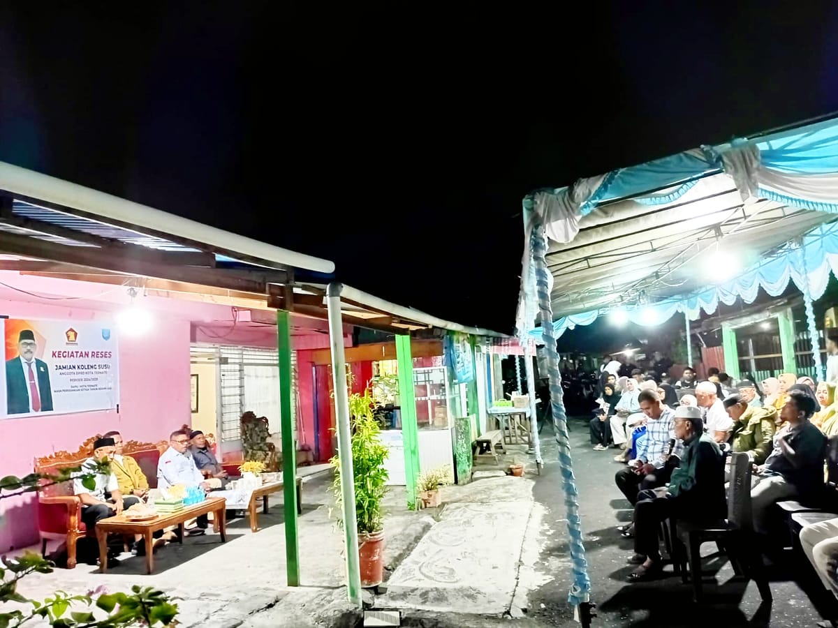 Reses DPRD Ternate, Warga Kampung Pisang Soroti Drainase hingga Internet Kantor Kelurahan