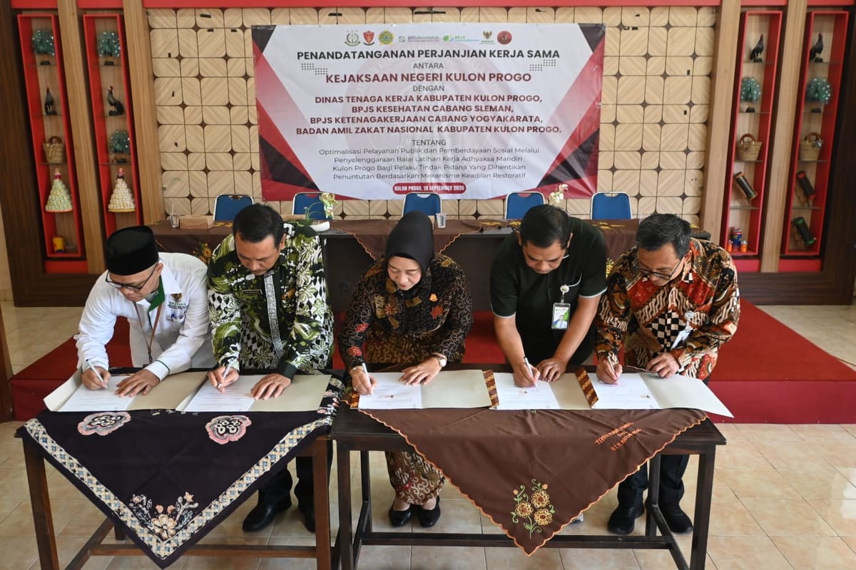 Kejari Kulon Progo Gandeng Sejumlah Lembaga Bentuk BLK Adhyaksa Mandiri