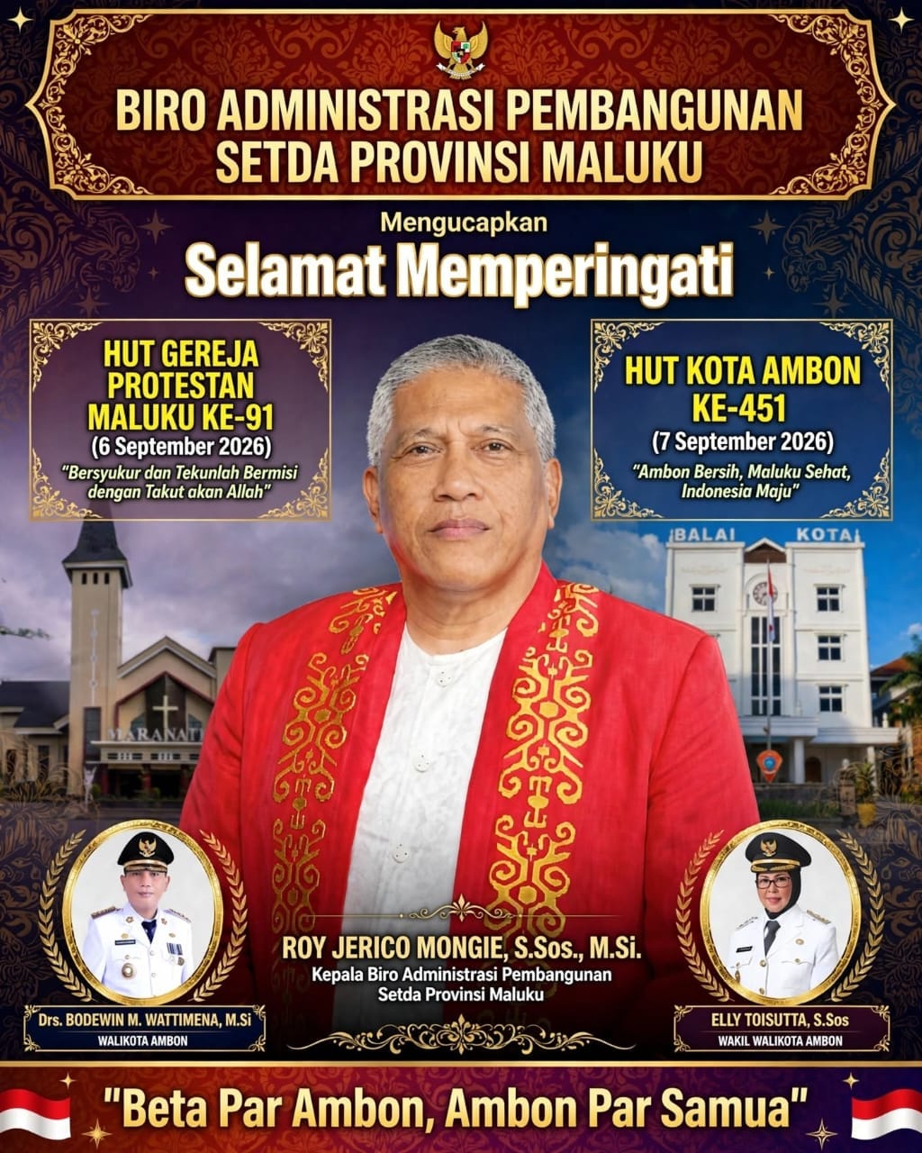 HUT Ke-91 Gereja Protestan Maluku