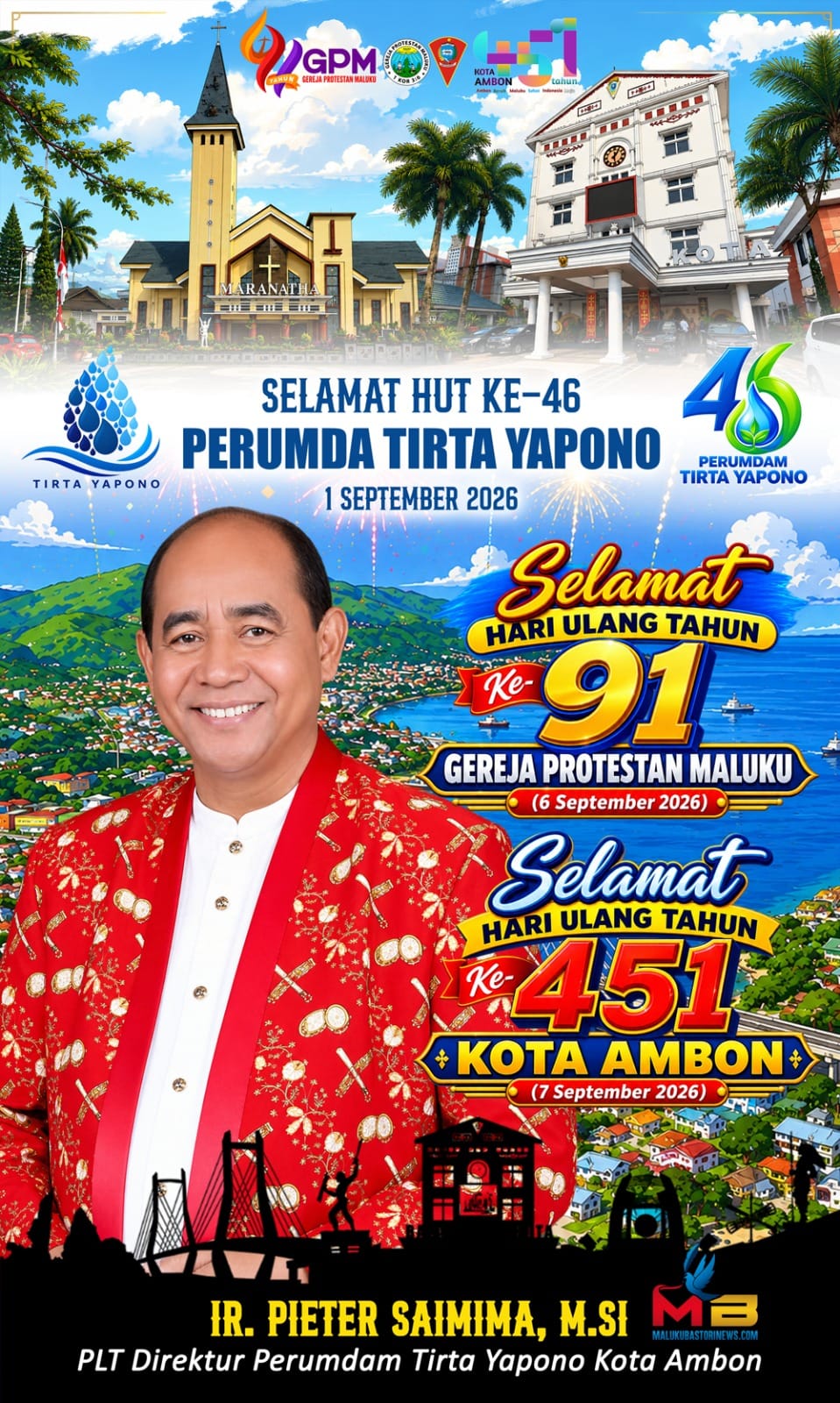 HUT Ke-91 Gereja Protestan Maluku