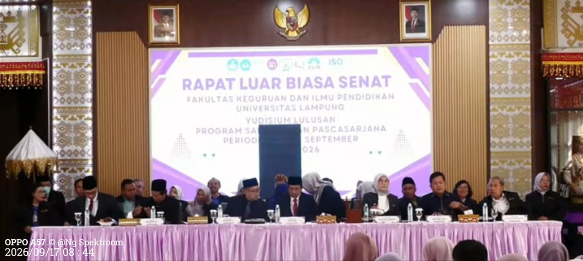 Yudisium Lulusan Program Sarjana dan Pasca Sarjana Periode I FKIP Universitas Lampung