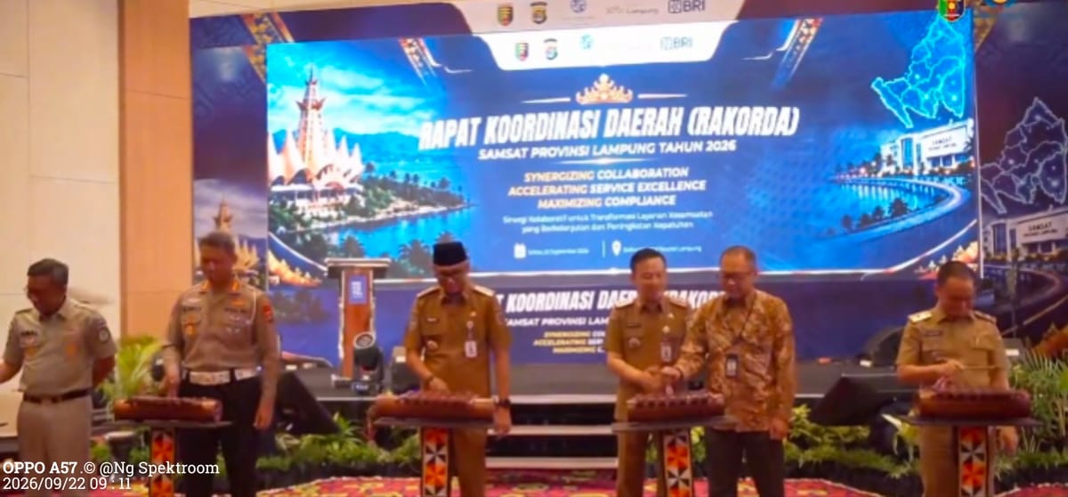Selaraskan Faham Peningkatan Kepatuhan Wajib Pajak, Bapenda Lampung Gelar Rakorda SAMSAT