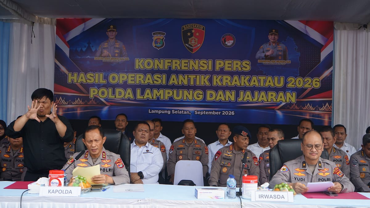Operasi Antik Krakatau 2026: Polda Lampung Ungkap 379 Kasus Narkoba dan Sita 85,9 Kilogram Sabu