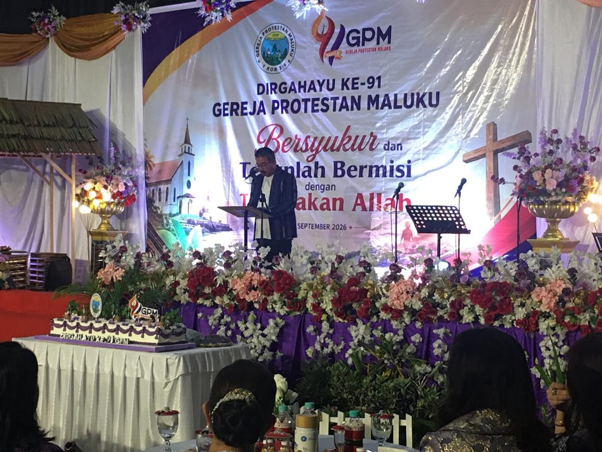 HUT ke-91 GPM, Lewerissa: Gereja Harus Hadir Menjawab Persoalan Masyarakat