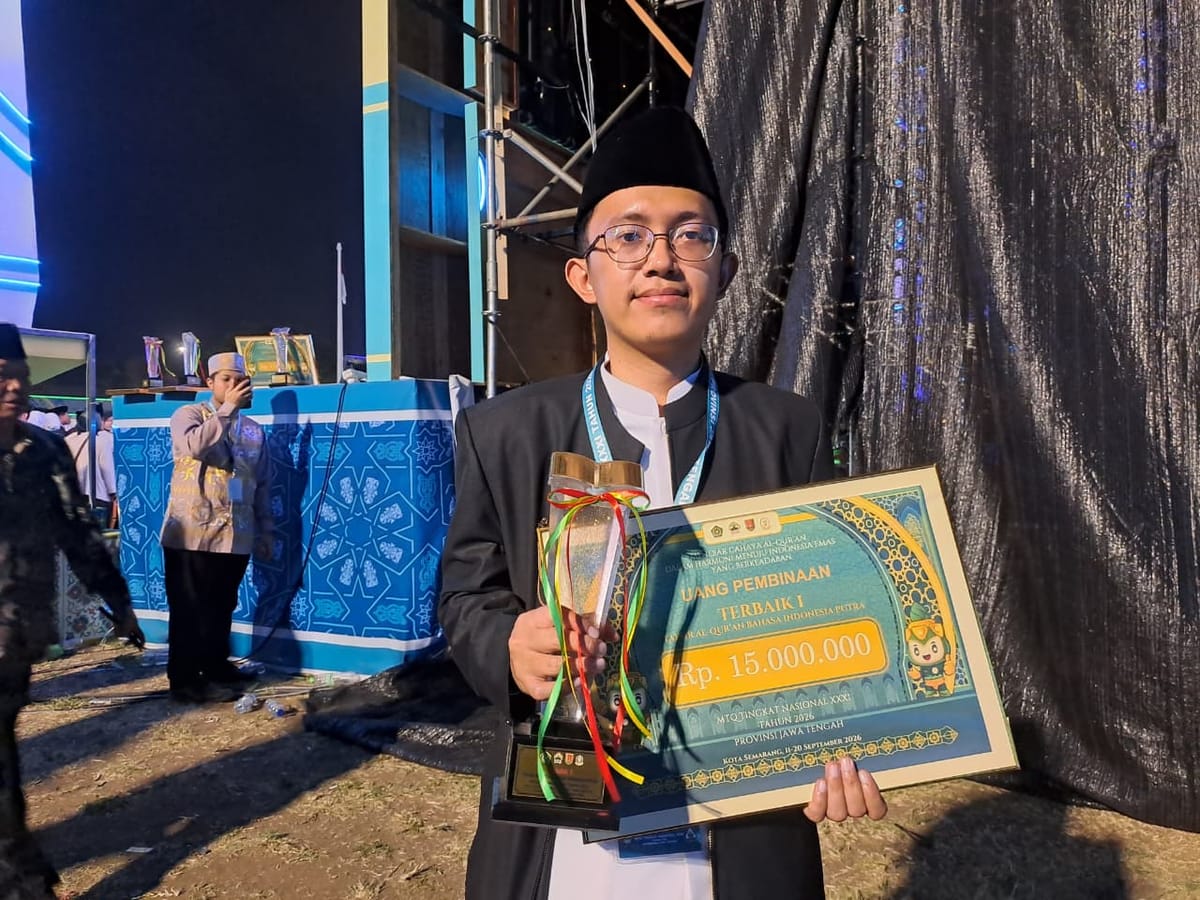 Muhammad Abdul Faqih Raih Juara  I Pada Cabang Tafsir Al-Qur’an Bahasa Indonesia Putra
