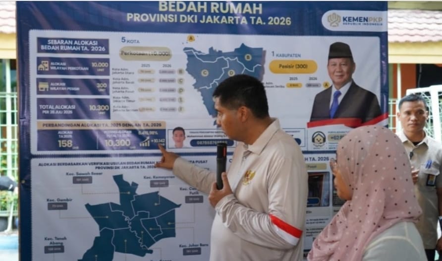 Menteri PKP Memastikan Bedah Rumah di Petamburan Jakpus Tepat Sasaran