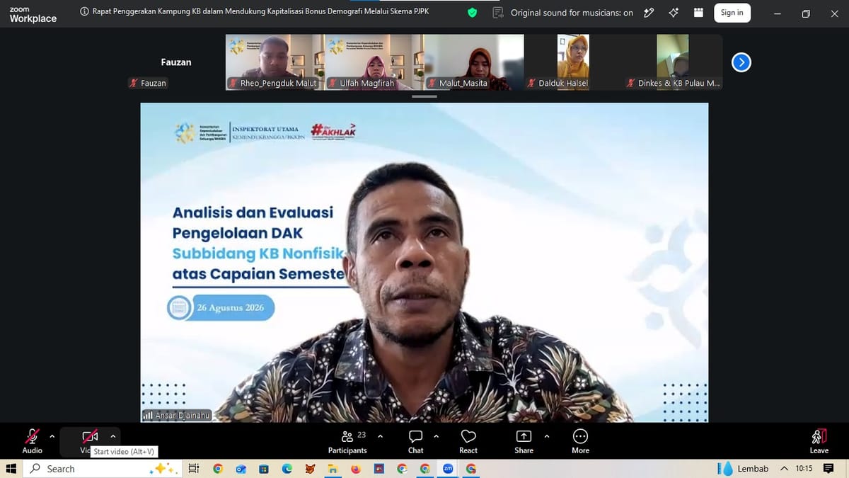 Kampung KB Didorong Jadi Motor Bonus Demografi Maluku Utara Menuju Indonesia Emas 2045