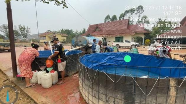 5,1 Juta Liter Air Bersih Mengalir, Pemprov Kalteng Jaga Kebutuhan Warga di Tengah Kekeringan
