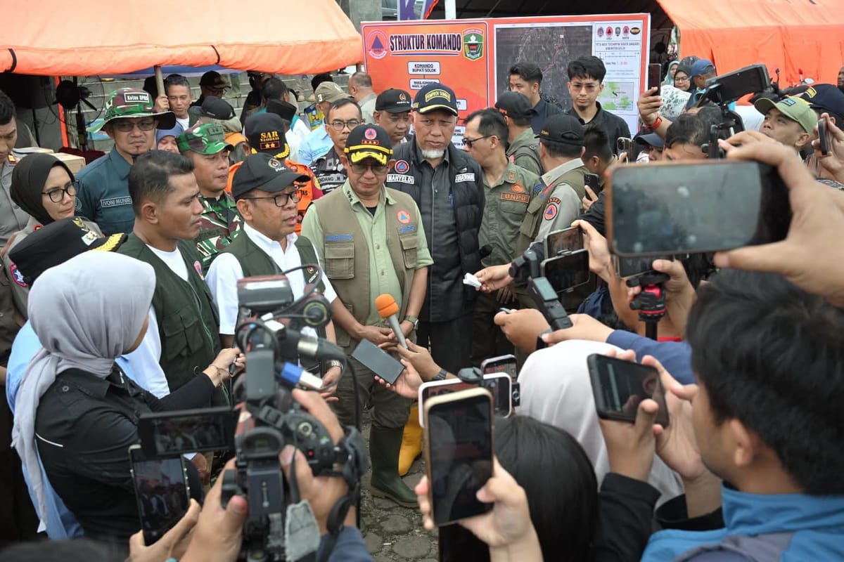 Menko PMK Tinjau Galodo Solok