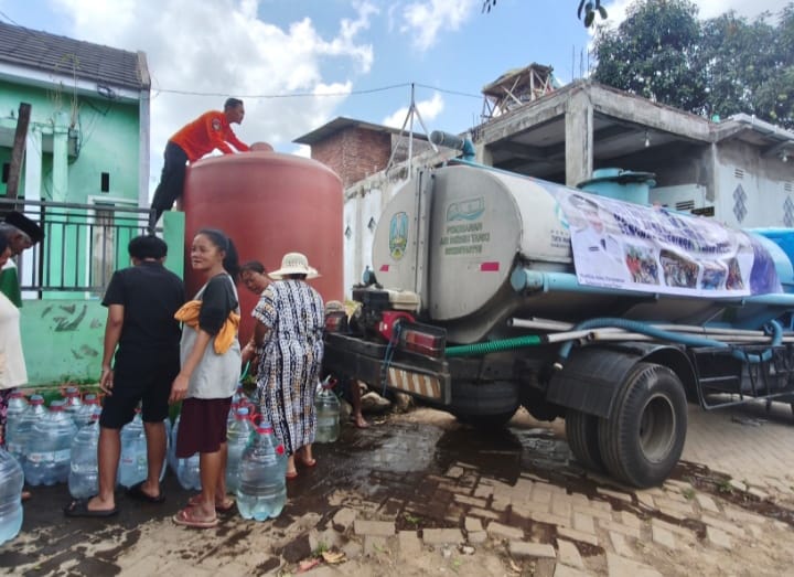BPBD Jember Perkuat Distribusi Air, 40 KK Tegal Gede Masih Dilanda Kekeringan