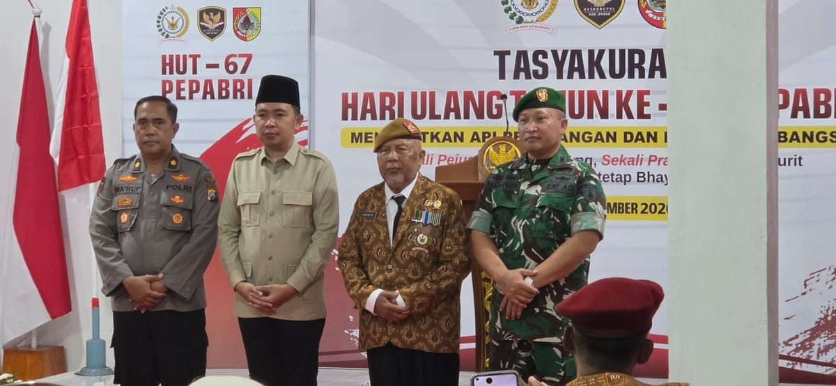 HUT ke-67 Pepabri, Bupati Jember Ajak Purnawirawan Perkuat Persatuan Bangsa