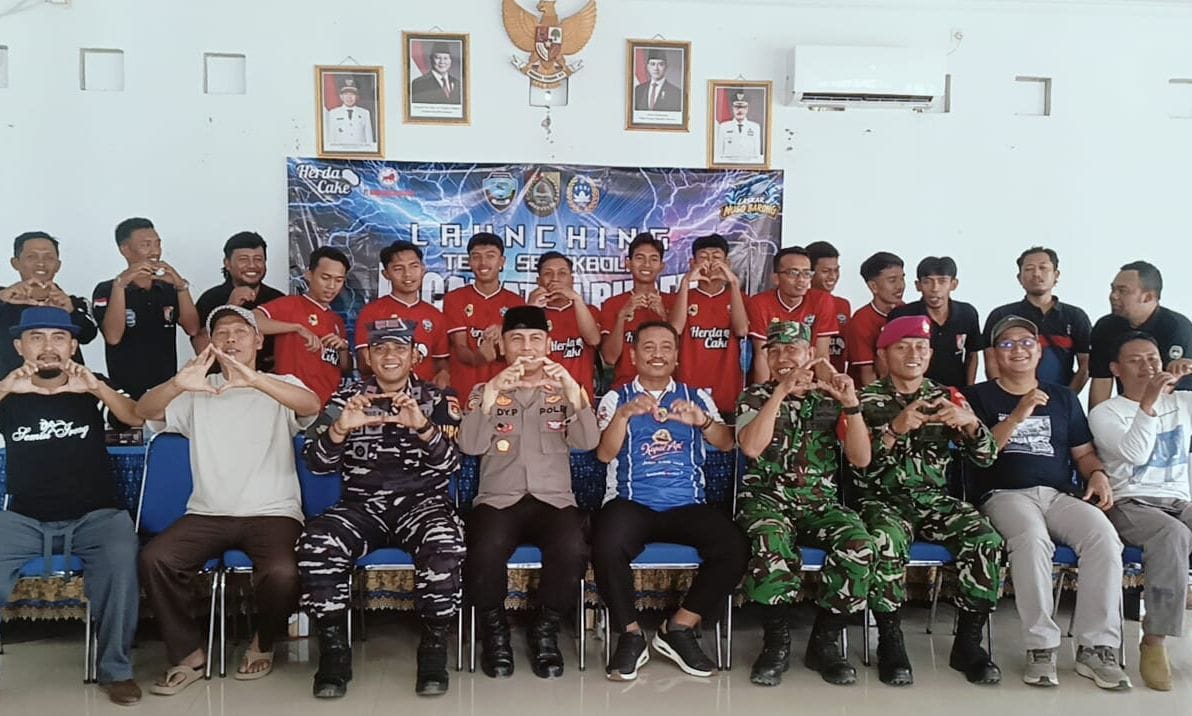 Launching Tim Sepakbola Laskar Nuso Barong, Siap Bawa Nama Puger Naik di Piala Bupati Jember
