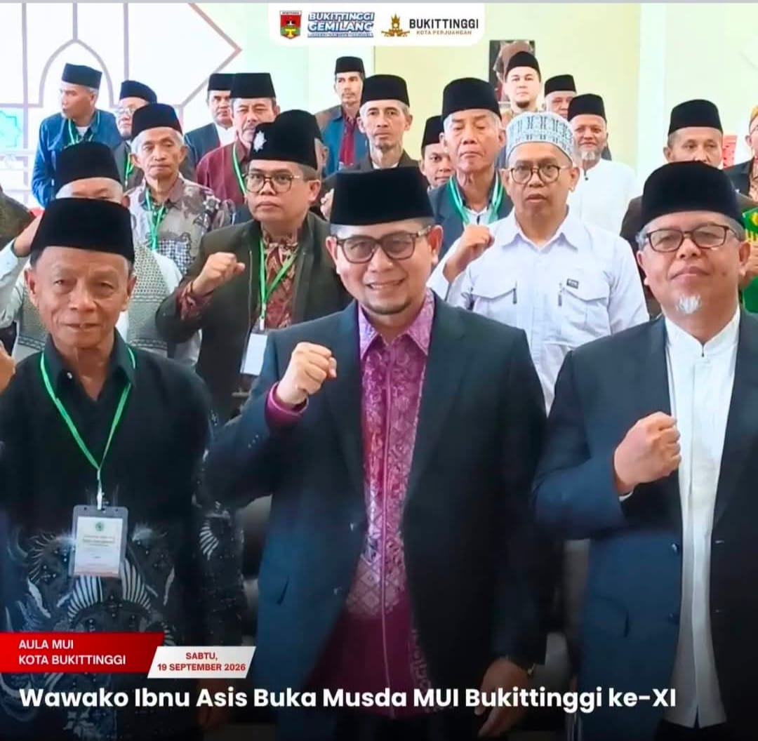 Wawako Ibnu Asis Buka Musda MUI Bukittinggi ke-XI