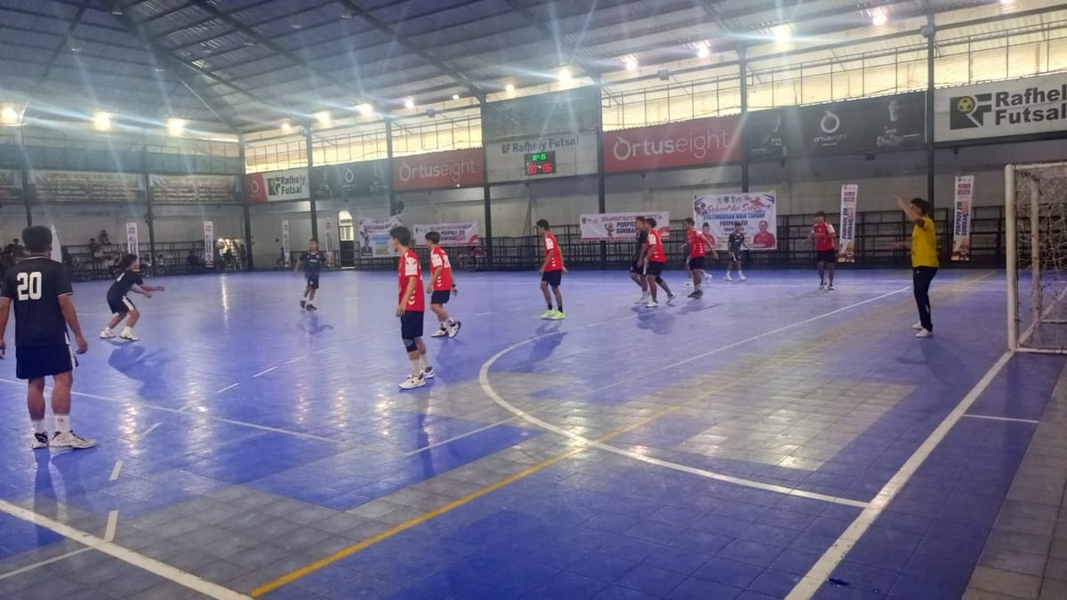 Delapan Tim Kunci Tiket ke Semifinal, Pertandingan Bola Tangan Porprov XVI Sumbar Bakal Berlangsung Ketat