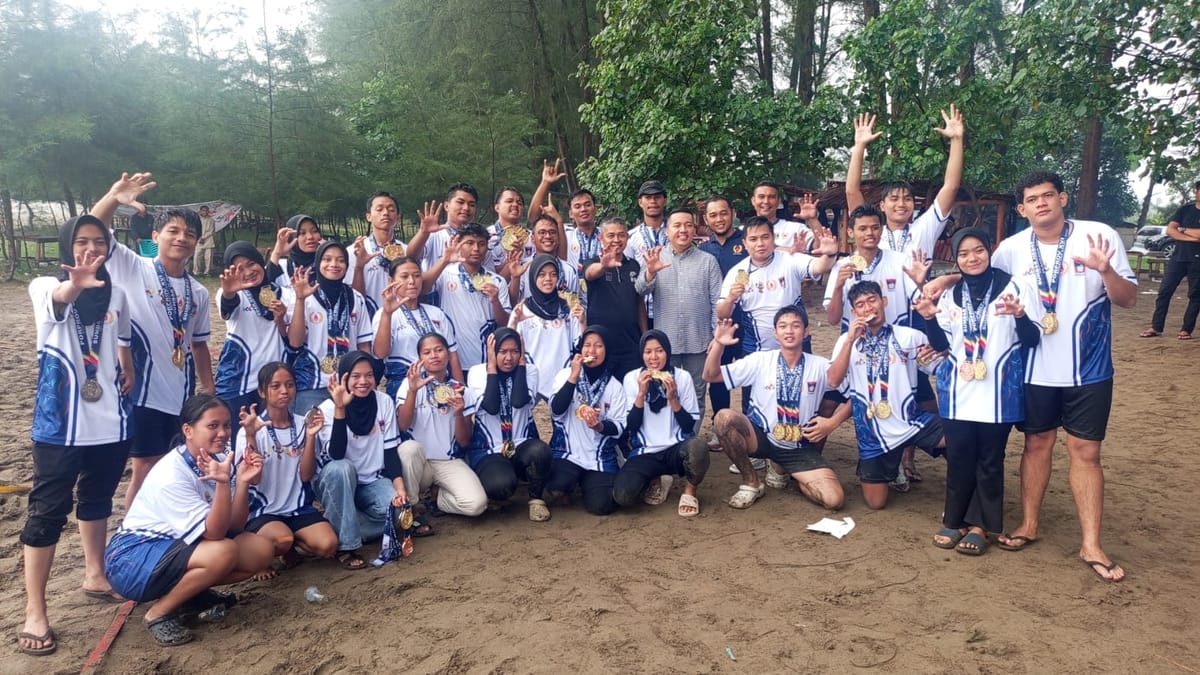Kantongi Lima Emas, Padang Rajai Cabor Bola Tangan Porprov XVI Sumbar