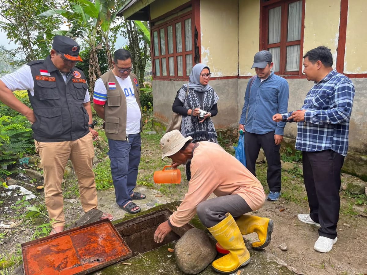 Pemenuhan kebutuhan Air Minum Pasca Bencana, BPBD Agam Dampingi BRIN Survei Teknologi Air Siap Minum