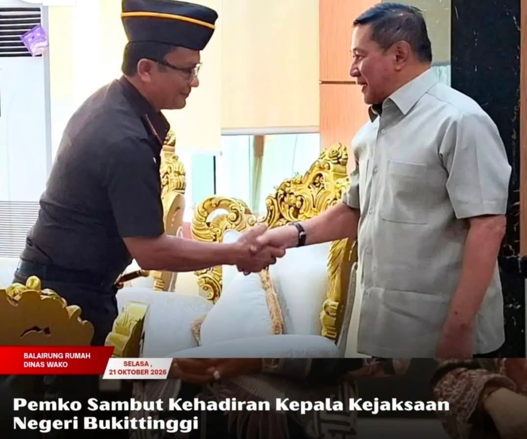 Wali Kota Bukittinggi Sambut Kehadiran Kepala Kejaksaan Negeri yang baru