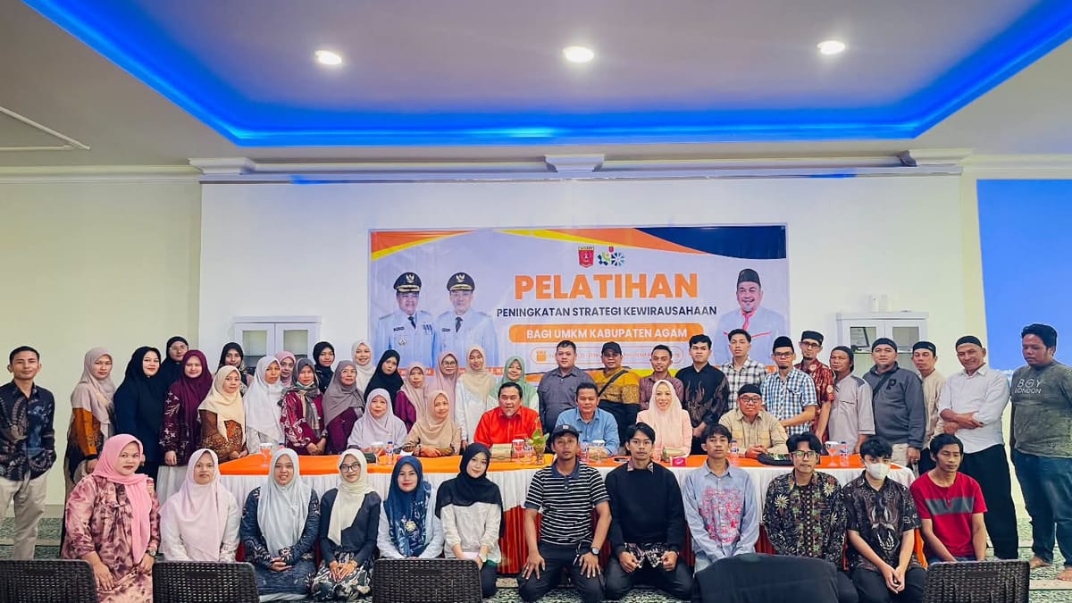 50 Pelaku UMKM di Kabupaten Agam Ikuti Pelatihan, Tingkatkan Daya Saing Usaha