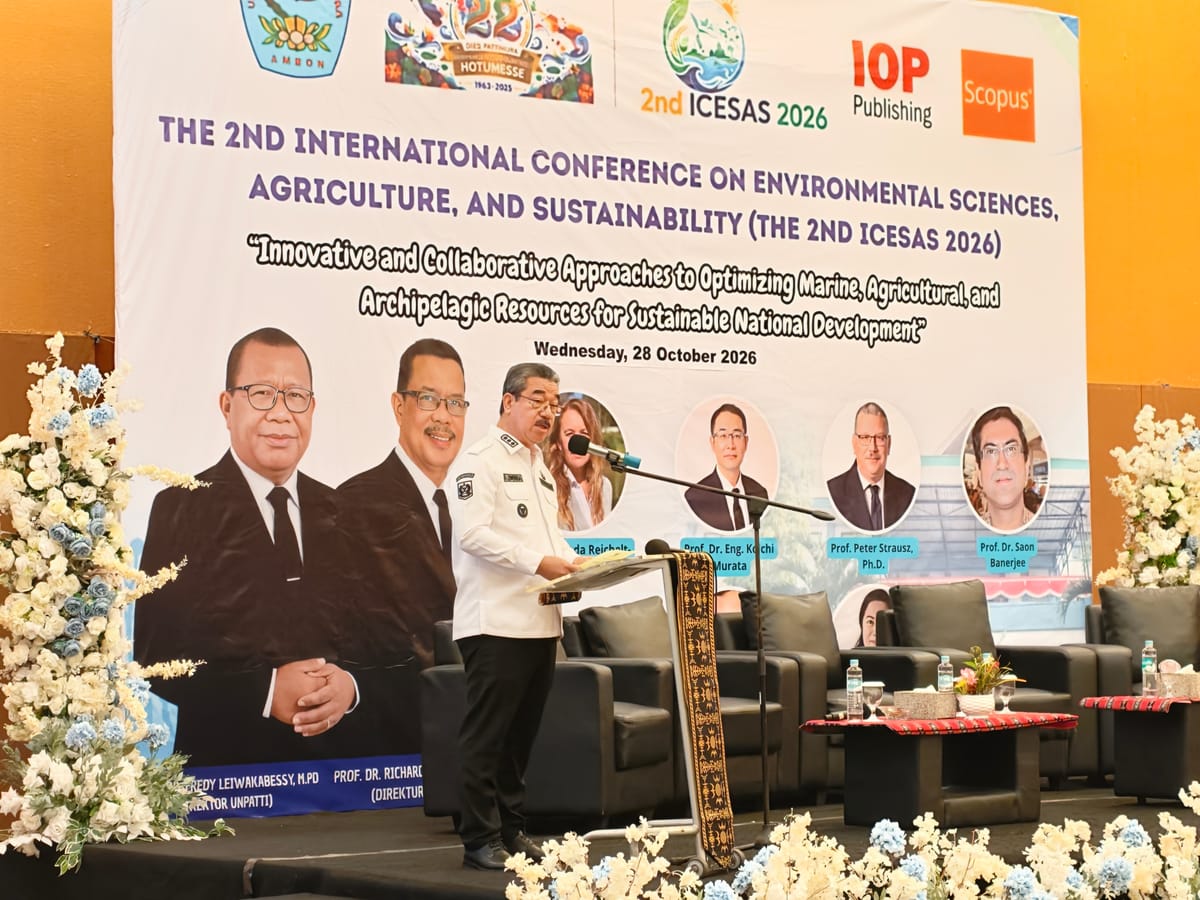 Buka ICESAS 2026, Lewerissa Dorong Riset dan Kolaborasi untuk Pembangunan Maluku Berkelanjutan