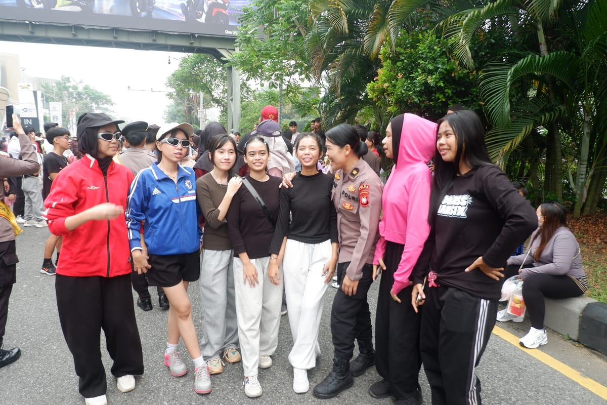 CFD Pontianak Jadi Ruang Akrab Polisi dan Masyarakat, Anak Muda Ikut Berinteraksi